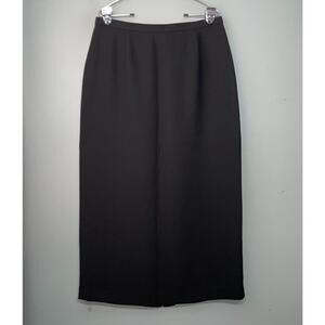 Annex Size 16 Black Long Slit Skirt Dark Gothic Classic Minimalist Event Church